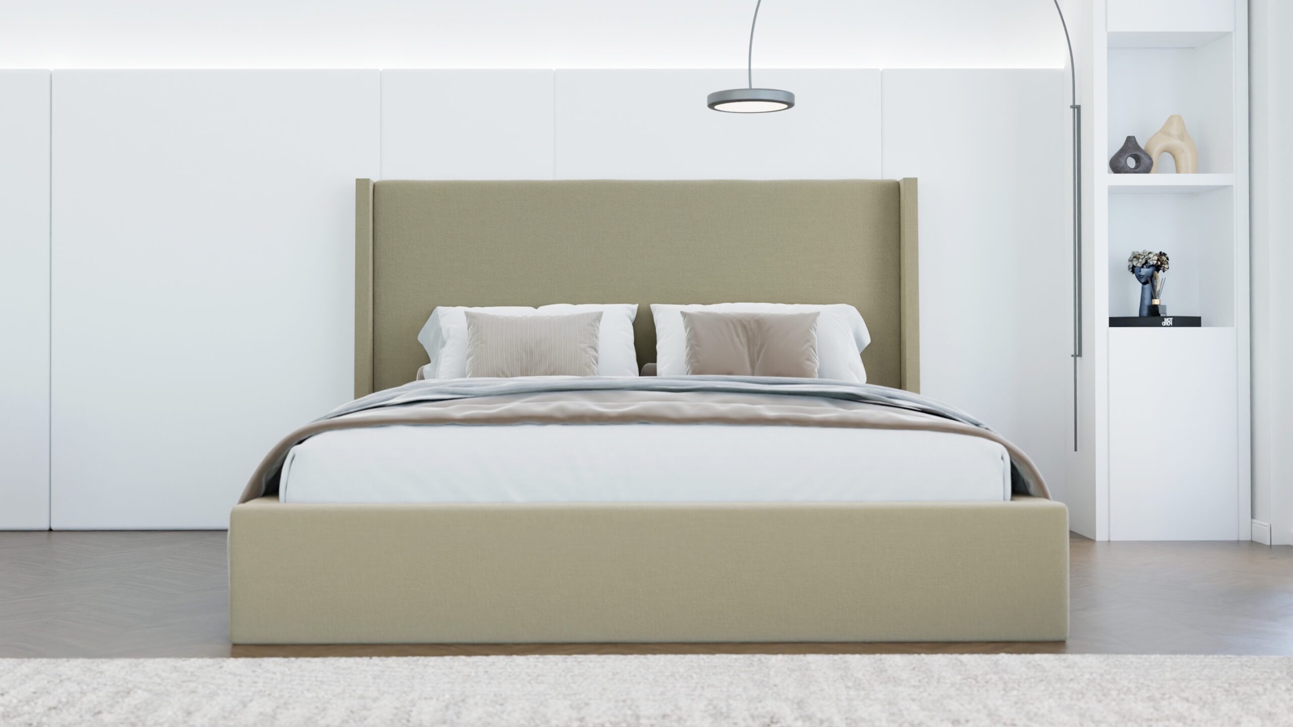 Łóżko tapicerowane Dormeo Slim 160x200 cm – z pojemnikiem na pościel