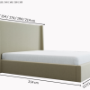 Łóżko tapicerowane Dormeo Slim 160x200 cm – z pojemnikiem na pościel