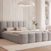 Łóżko tapicerowane Elissia 140x200 cm – z pojemnikiem i tkaniną plamoodporną
