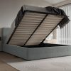 Łóżko tapicerowane LABAMA Slim 160x200 cm – z pojemnikiem, tkanina hydrofobowa