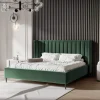 Łóżko tapicerowane Lavita Slim 140x200 cm – smukłe z pojemnikiem
