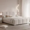 Eleganckie łóżko tapicerowane LORADO z pojemnikiem 160x200 cm – łatwe w czyszczeniu
