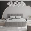 Łóżko tapicerowane Lunari Slim 160x200 cm – z pojemnikiem, tkanina hydrofobowa