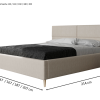 Łóżko tapicerowane SELLY SLIM 160x200 cm – z pojemnikiem, hydrofobowe