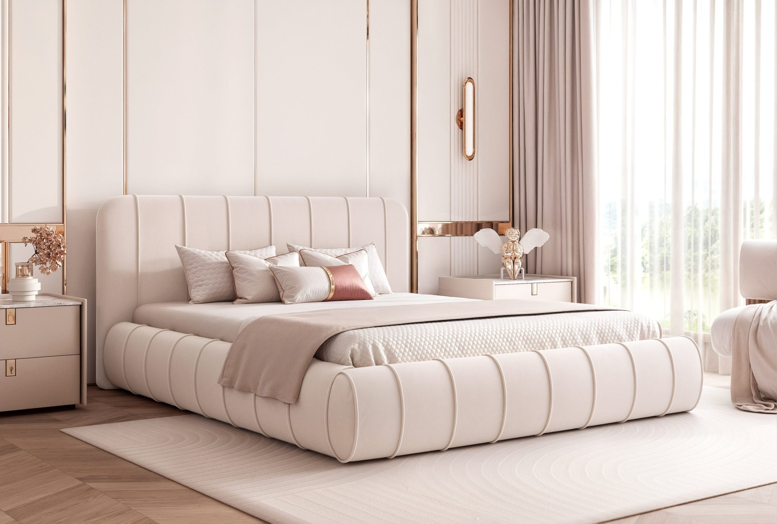 Łóżko tapicerowane Slim Celestra 160x200 cm – idealne do małej sypialni