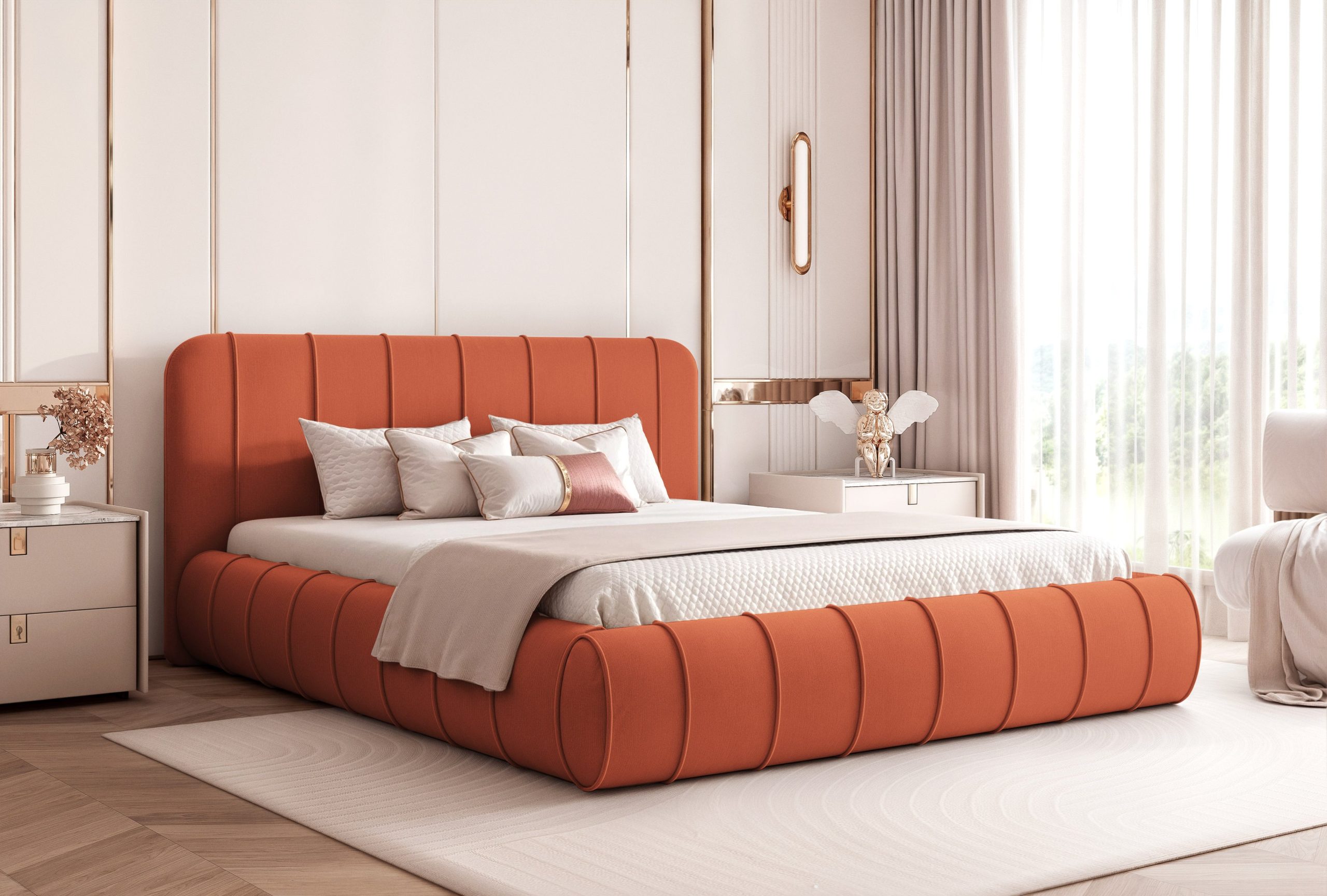 Łóżko tapicerowane Slim Celestra 160x200 cm – idealne do małej sypialni