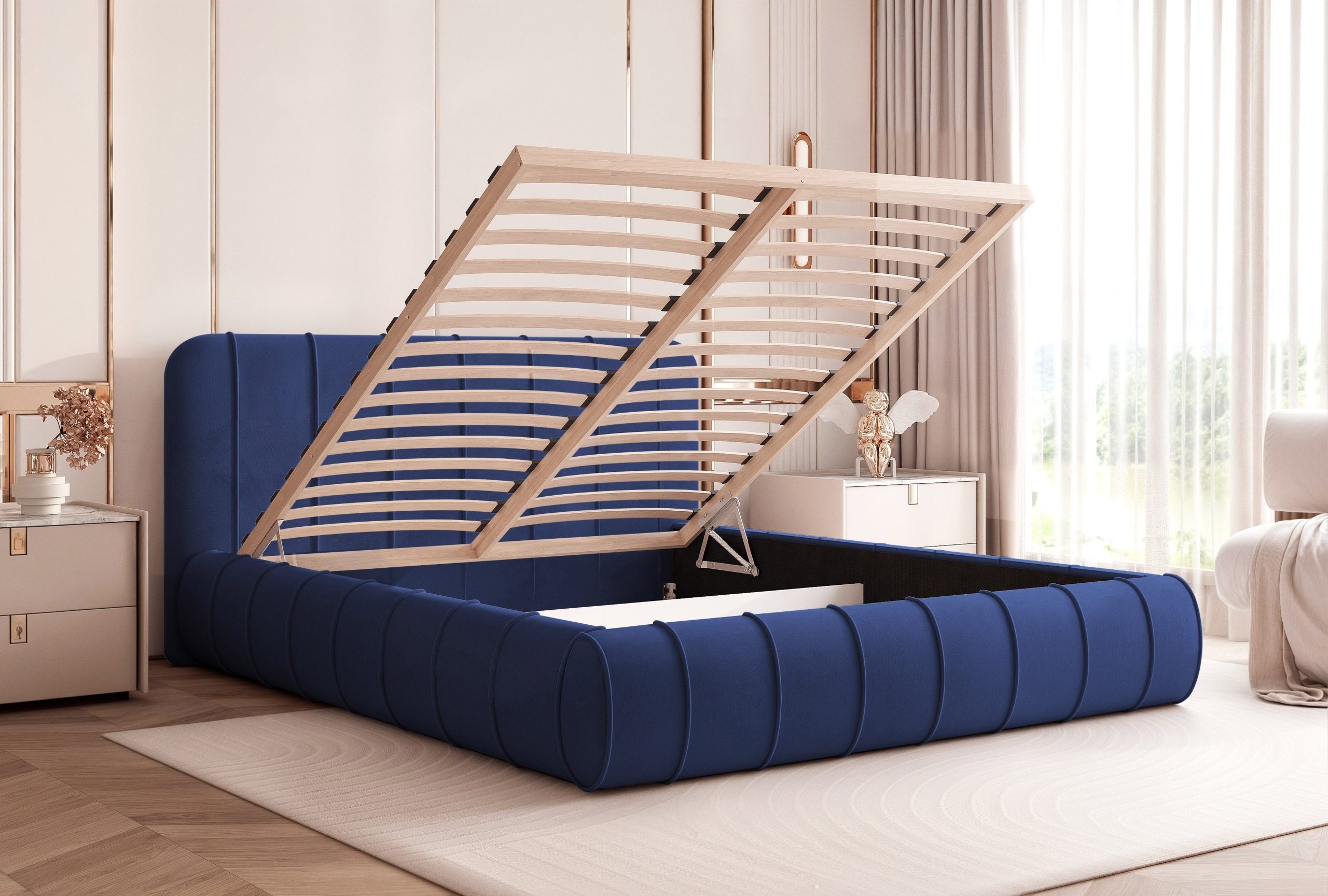 Łóżko tapicerowane Slim Celestra 160x200 cm – idealne do małej sypialni