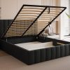 Łóżko tapicerowane Slim Chicoro 160x200 cm – z pojemnikiem na pościel