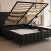 Łóżko tapicerowane slim Chicoro 2 140x200 cm – z pojemnikiem, na nóżkach