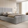Łóżko tapicerowane Slim Lunaro z pojemnikiem 160x200 cm – tkanina plamoodporna