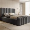 Łóżko tapicerowane Slim Lunaro z pojemnikiem 160x200 cm – tkanina plamoodporna