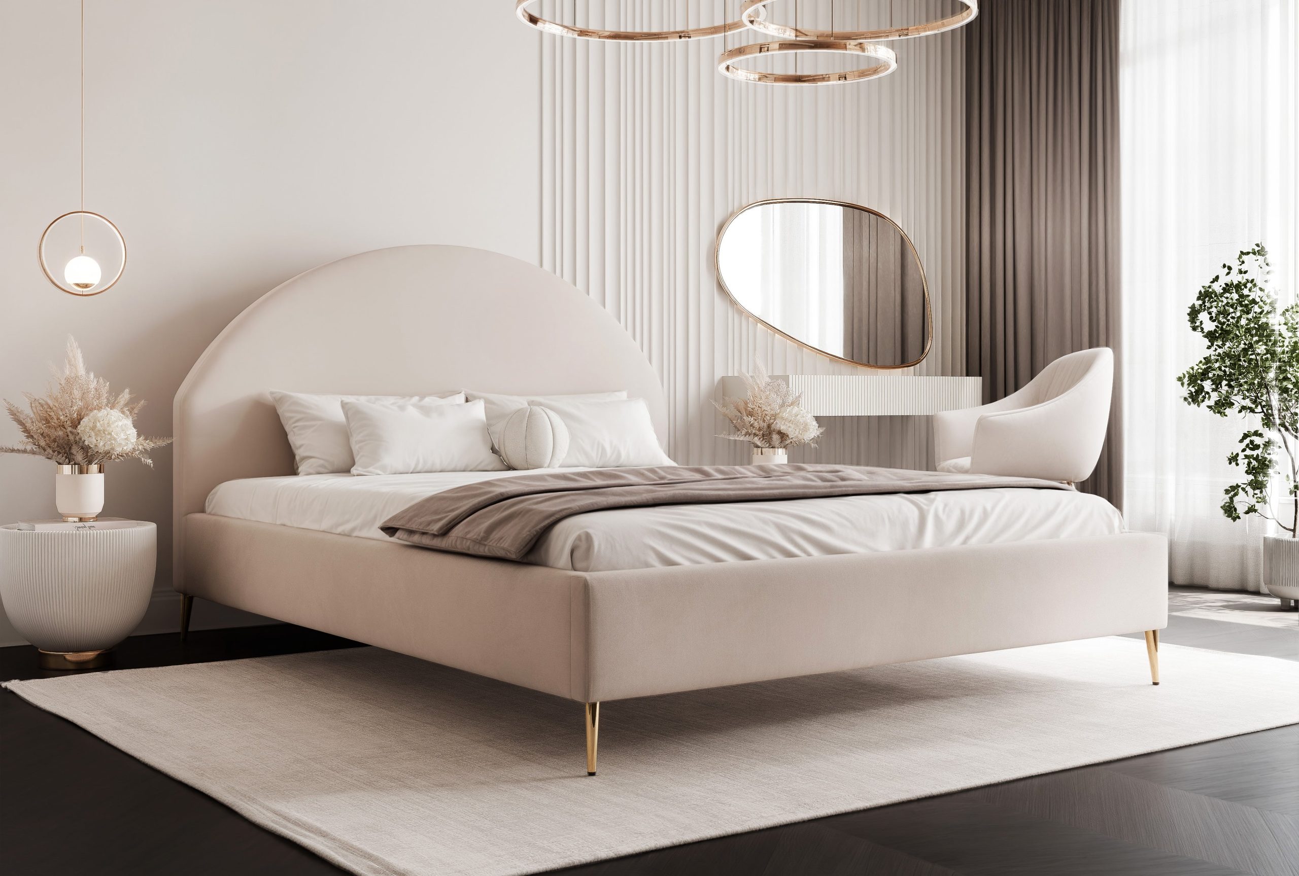 Łóżko tapicerowane Slim Majesto II 160x200 cm – idealne do małej sypialni