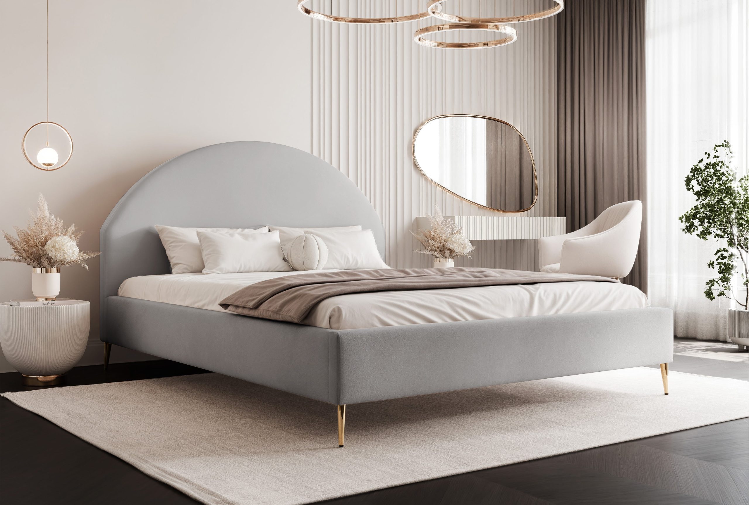 Łóżko tapicerowane Slim Majesto II 160x200 cm – idealne do małej sypialni