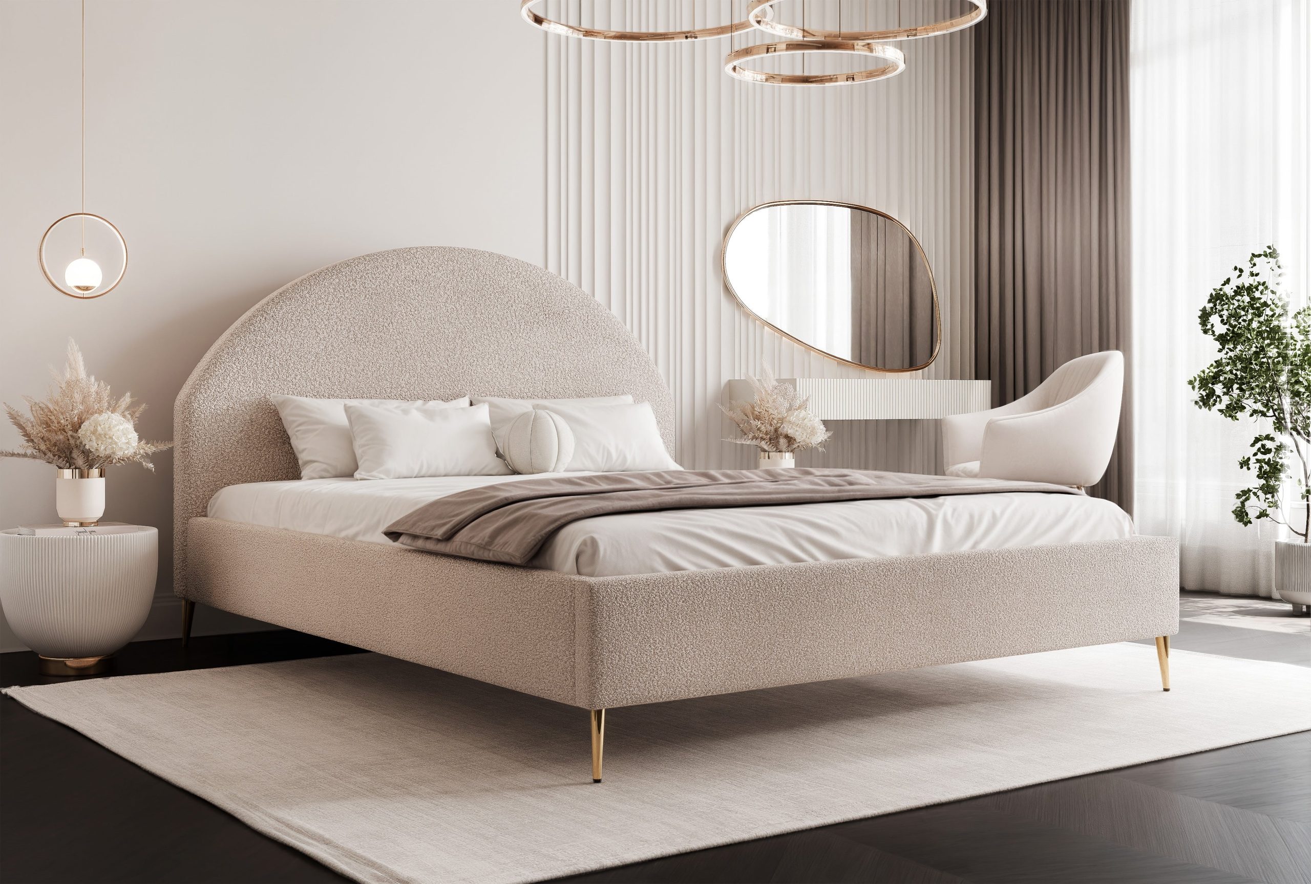 Łóżko tapicerowane Slim Majesto II 160x200 cm – idealne do małej sypialni