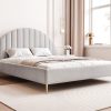 Łóżko tapicerowane Slim Queenza II 160x200 cm – z pojemnikiem na pościel