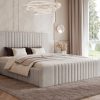 Łóżko tapicerowane Slim Quintia 160x200 cm – z pojemnikiem, do małej sypialni