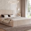 Łóżko tapicerowane Slim Quintia 160x200 cm – z pojemnikiem, do małej sypialni