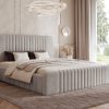 Łóżko tapicerowane Slim Quintia 160x200 cm – z pojemnikiem, do małej sypialni