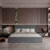 Łóżko tapicerowane Sorelli Slim 160x200 cm – z pojemnikiem, hydrofobowe