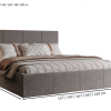 Łóżko tapicerowane Sorelli Slim 160x200 cm – z pojemnikiem, hydrofobowe