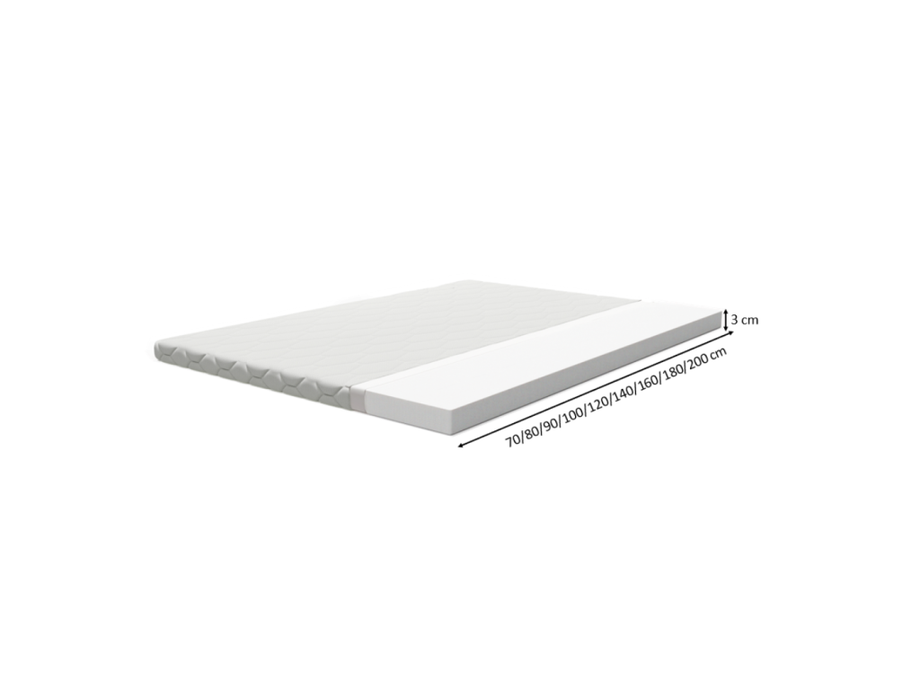 Materac nawierzchniowy T25 BASIC 90x200 cm 3cm – komfort i ochrona materaca