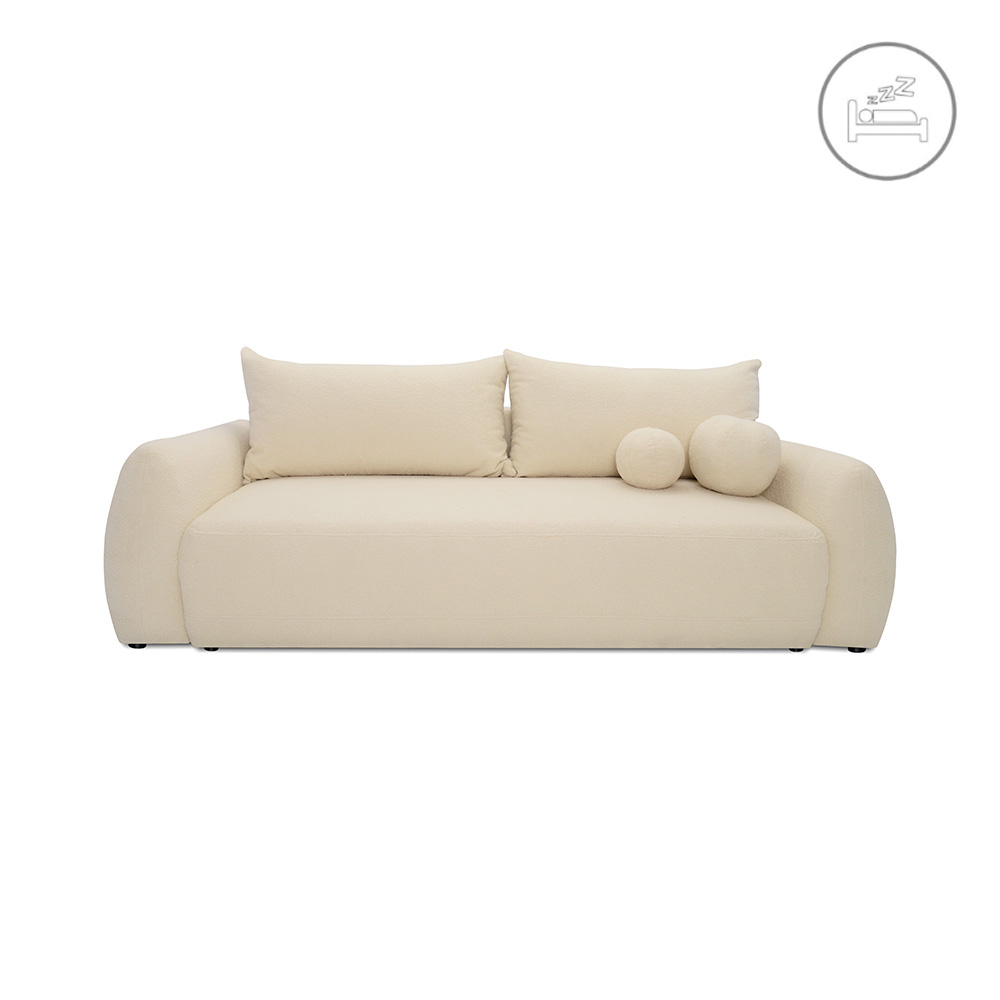 Tapicerowana sofa Lusso z funkcją spania