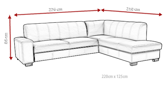 Narożnik Tapicerowany z Funkcją Spania Villa - Nowoczesna Rogówka dla Rodziny