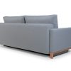 Sofa tapicerowana skandynawska Sedora z funkcją spania do zestawu z pufą
