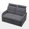 Sofa tradycyjna tapicerowana rozkładana z zagłówkami Koren