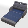 Sofa tradycyjna tapicerowana rozkładana z zagłówkami Koren