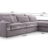 Mały narożnik tapicerowany Casita Mini - nowoczesna rogówka w kształcie L do małego salonu