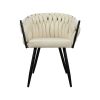 Fotel tapicerowany Empressa czarny – charakterystyczny design