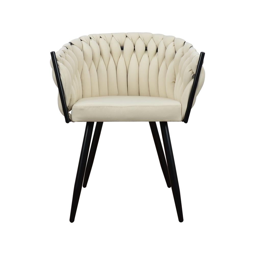 Fotel tapicerowany Empressa czarny – charakterystyczny design