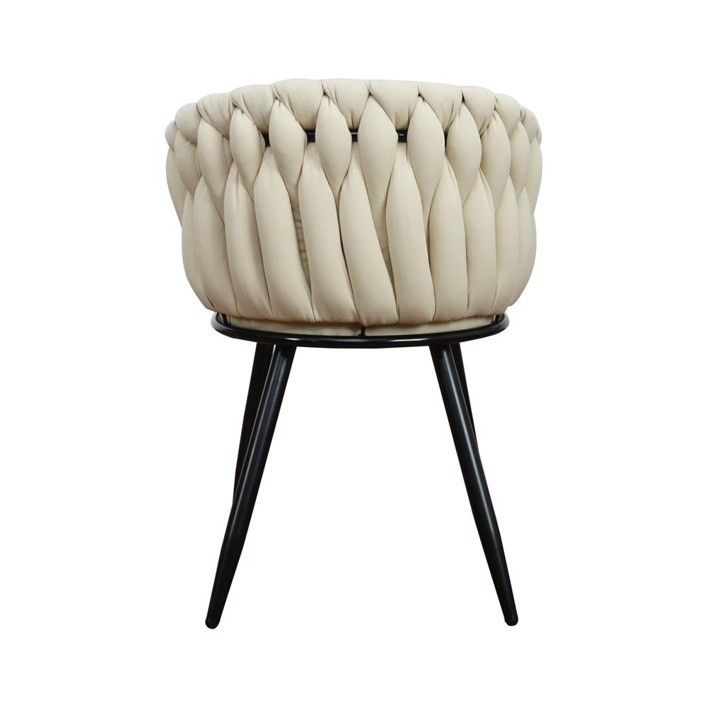 Fotel tapicerowany Empressa czarny – charakterystyczny design