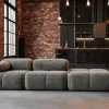 Sofa Modułowa Tapicerowana Milky SL+S+P - Nowoczesny Zestaw Wypoczynkowy