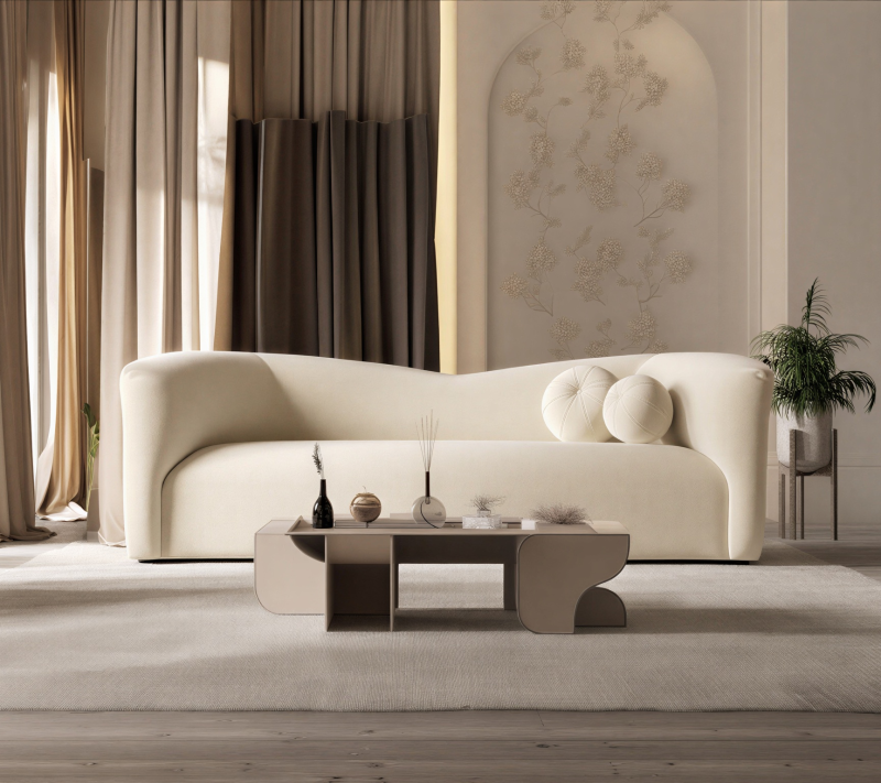 Tapicerowana Sofa 2-osobowa Cressi do zestawu