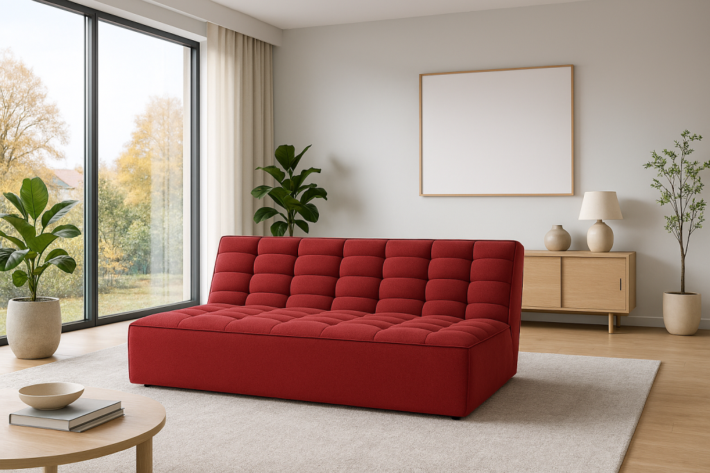Sofa Tapicerowana Sento bez funkcji spania - Nowoczesna Dwuosobowa Kanapa do Salonu