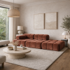 Sofa Modułowa Tapicerowana Defia SL+S+P - Duża Nowoczesna Wygodna Kanapa do Salonu