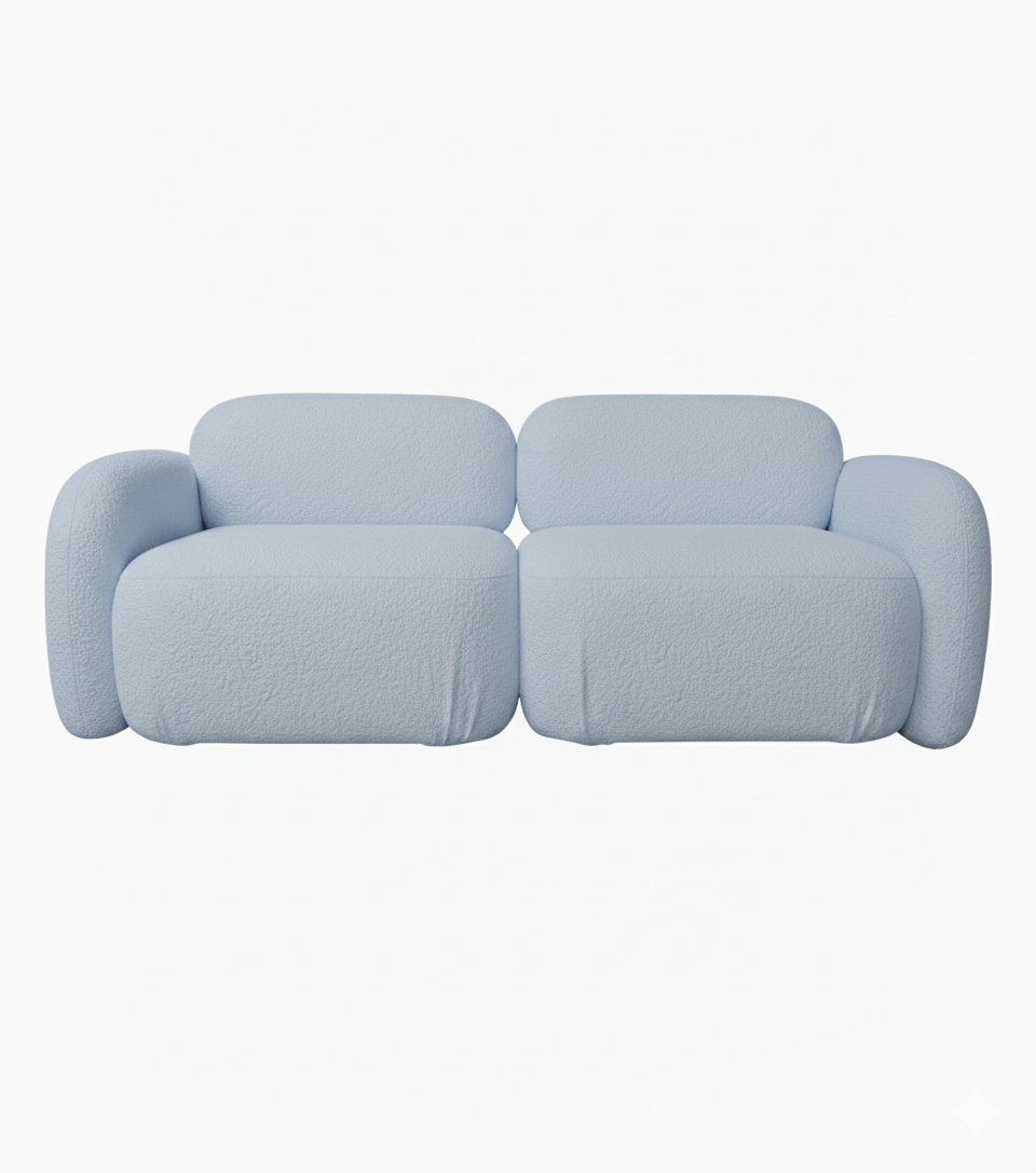 Sofa Modułowa Tapicerowana Mobi SL+SP bez funkcji spania - Kompaktowa Kanapa do Salonu