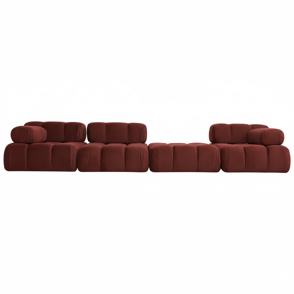 Sofa Modułowa Tapicerowana Defia SL+S+P+SP - Nowoczesna Duża Kanapa do Salonu