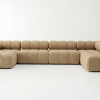 Duży Narożnik Modułowy Balia w Kształcie U - Tapicerowana Sofa do Salonu