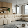 Duży Narożnik Modułowy Balia w Kształcie U - Tapicerowana Sofa do Salonu