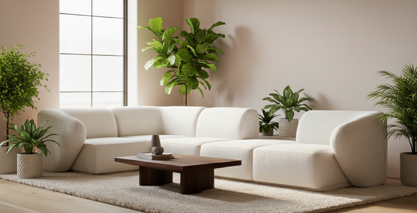Narożnik Modułowy Tapicerowany Monir SL+R+S+P+SP bez funkcji spania - Nowoczesna Sofa do Salonu