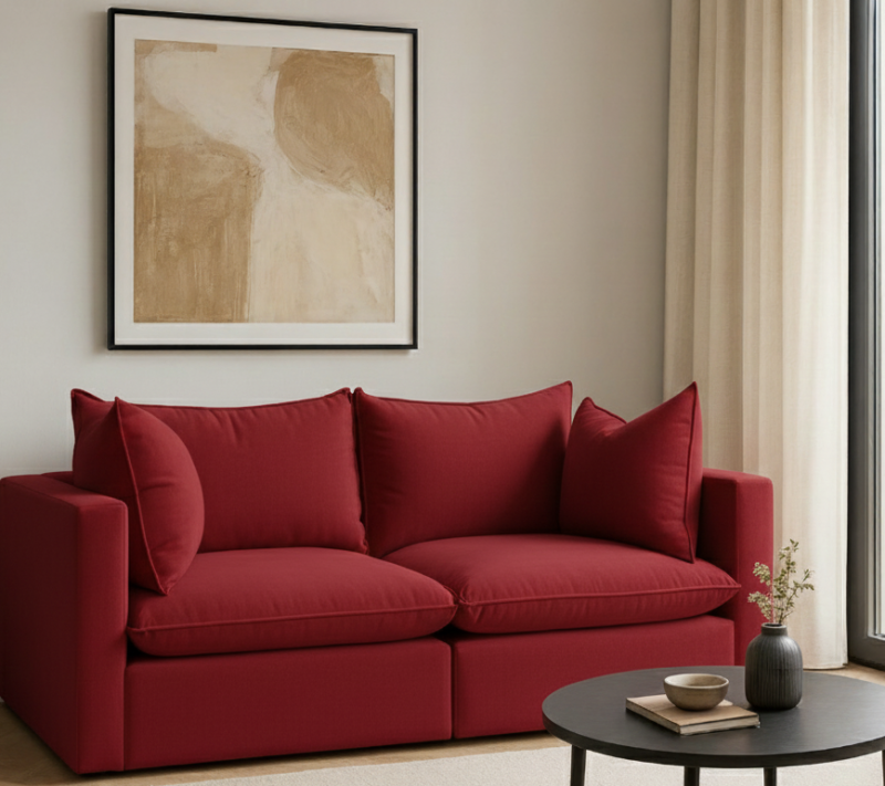 Sofa Modułowa Tapicerowana Nuell R+R bez funkcji spania - Nowoczesna Kanapa do Salonu