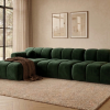 Narożnik Modułowy Tapicerowany Balia SZL+S+S - Duża Sofa Bubbly z Szezlongiem