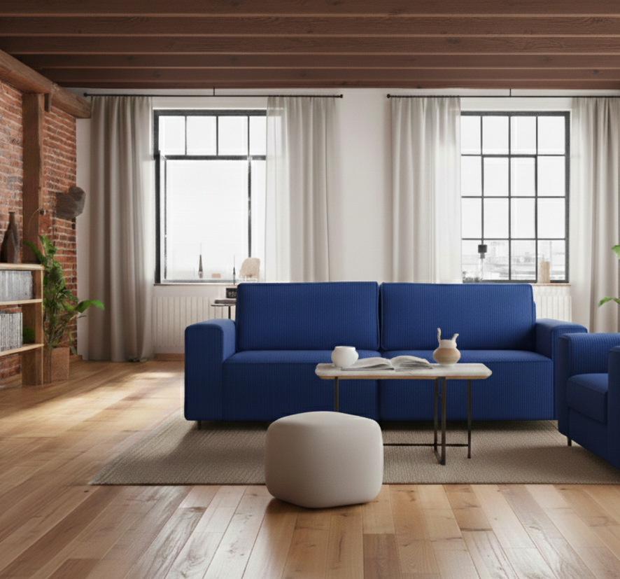 Tapicerowana Sofa z funkcją spania Ravin do zestawu