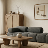 Sofa Modułowa Tapicerowana Milky SL+S+P - Nowoczesny Zestaw Wypoczynkowy