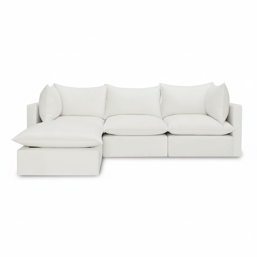 Narożnik Modułowy Tapicerowany Nuell P+R+S+R bez funkcji spania - Nowoczesna Sofa do Salonu