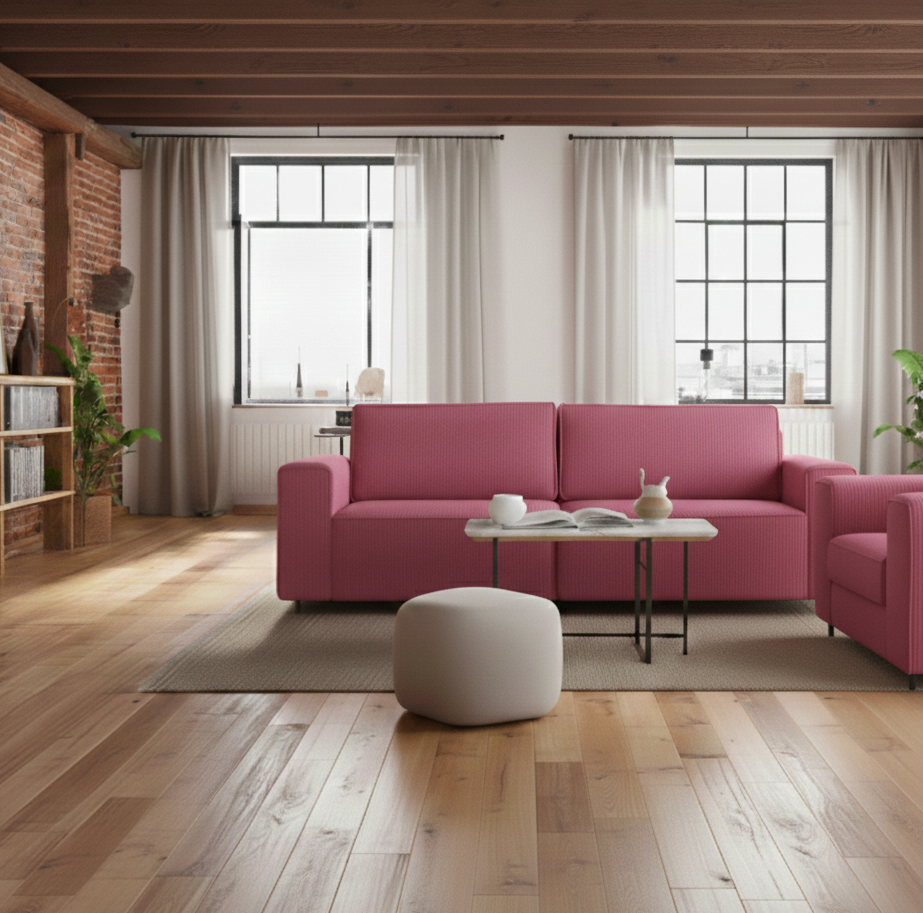 Tapicerowana Sofa z funkcją spania Ravin do zestawu
