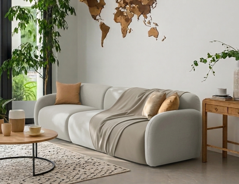 Sofa Modułowa Tapicerowana Mobi SL+S+SP bez funkcji spania - Nowoczesna Kanapa do Salonu
